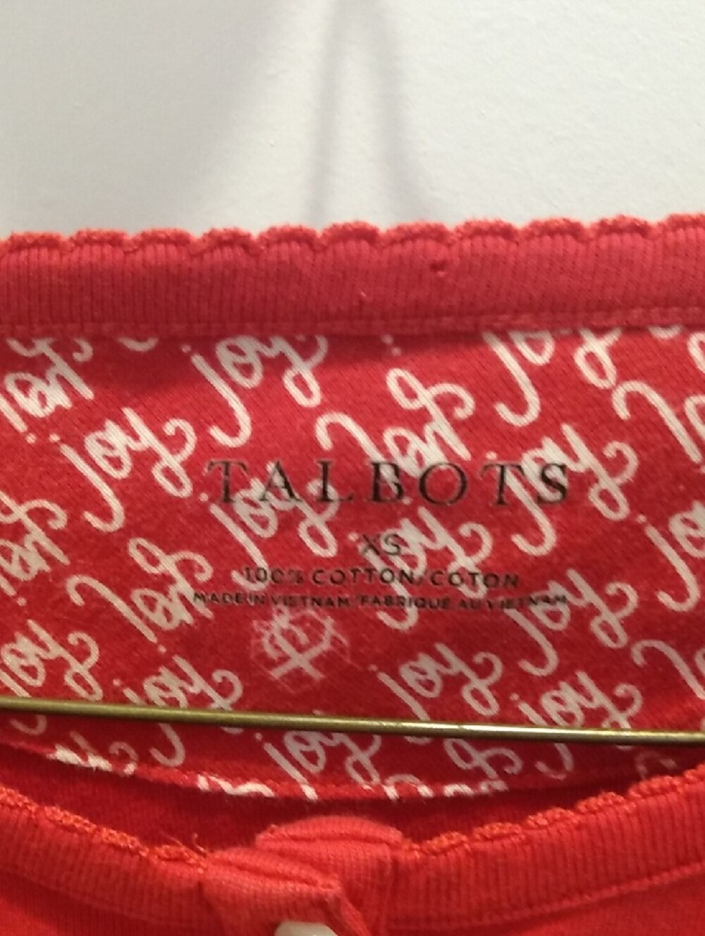 Talbots Red Top - Picture 2 of 4